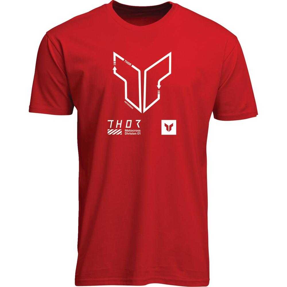Thor Trax T-Shirt Red FREE 1 YEAR Returns, FREE UK Delivery | ThrottleChimp