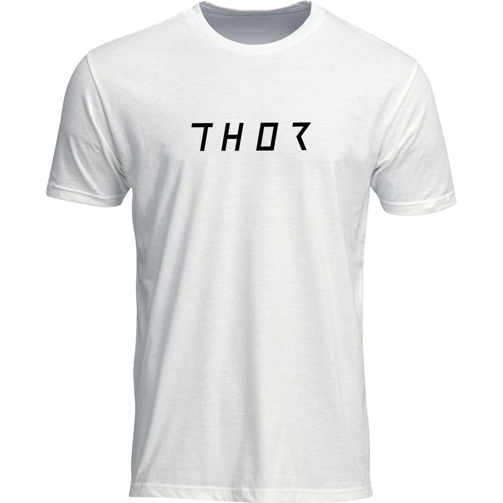 Thor Stamped T-Shirt White FREE 1 YEAR Returns, FREE UK Delivery | ThrottleChimp