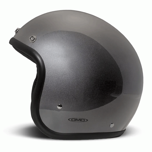 DMD Retro Jet Open Face Helmet Matt Grey FREE UK Delivery, FREE 365 Day Returns | Moto Central