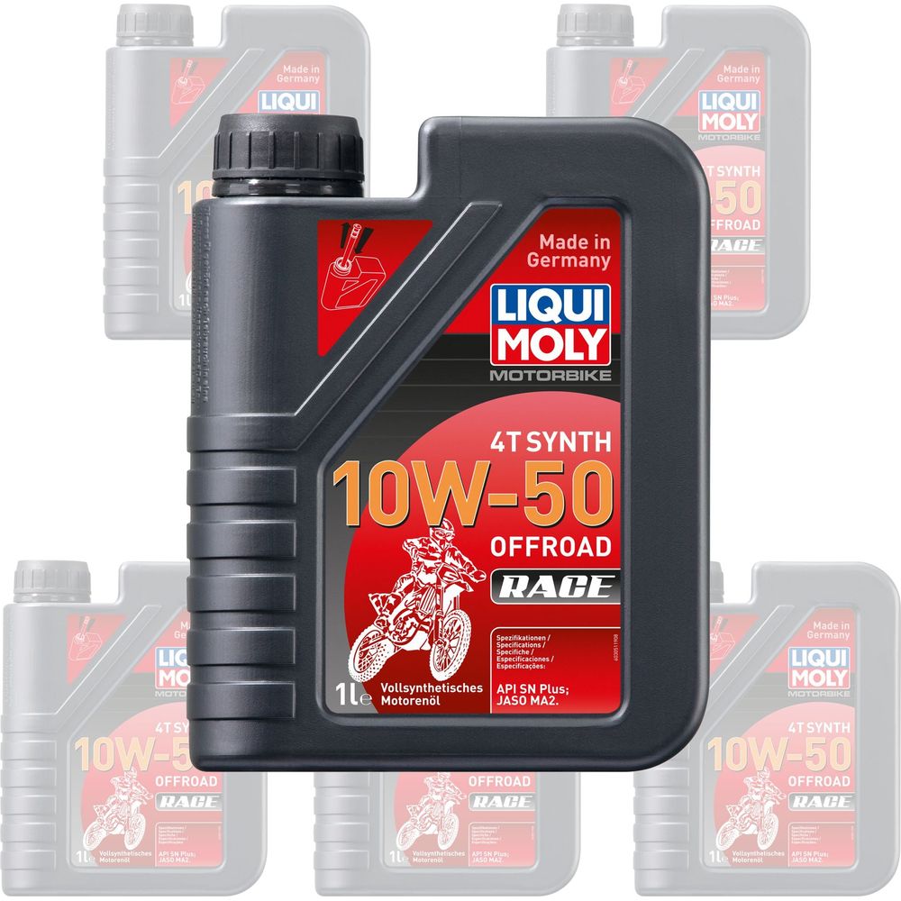 Liqui Moly 4 Stroke Fully Synthetic Offroad Race 10W-50 Oil - Box of 6 - ThrottleChimp