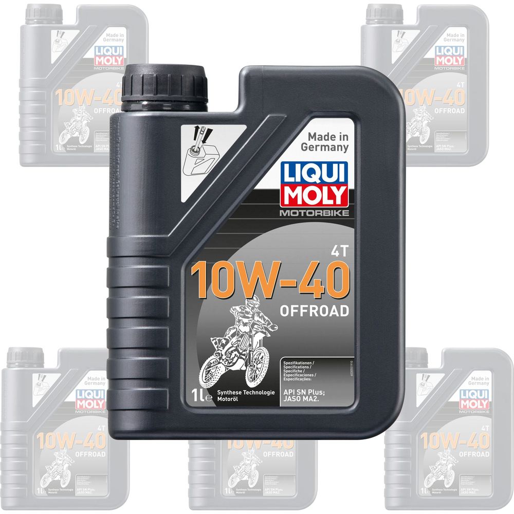 Liqui Moly 4 Stroke Semi Synthetic Offroad Race 10W-40 Oil - Box of 6 - ThrottleChimp