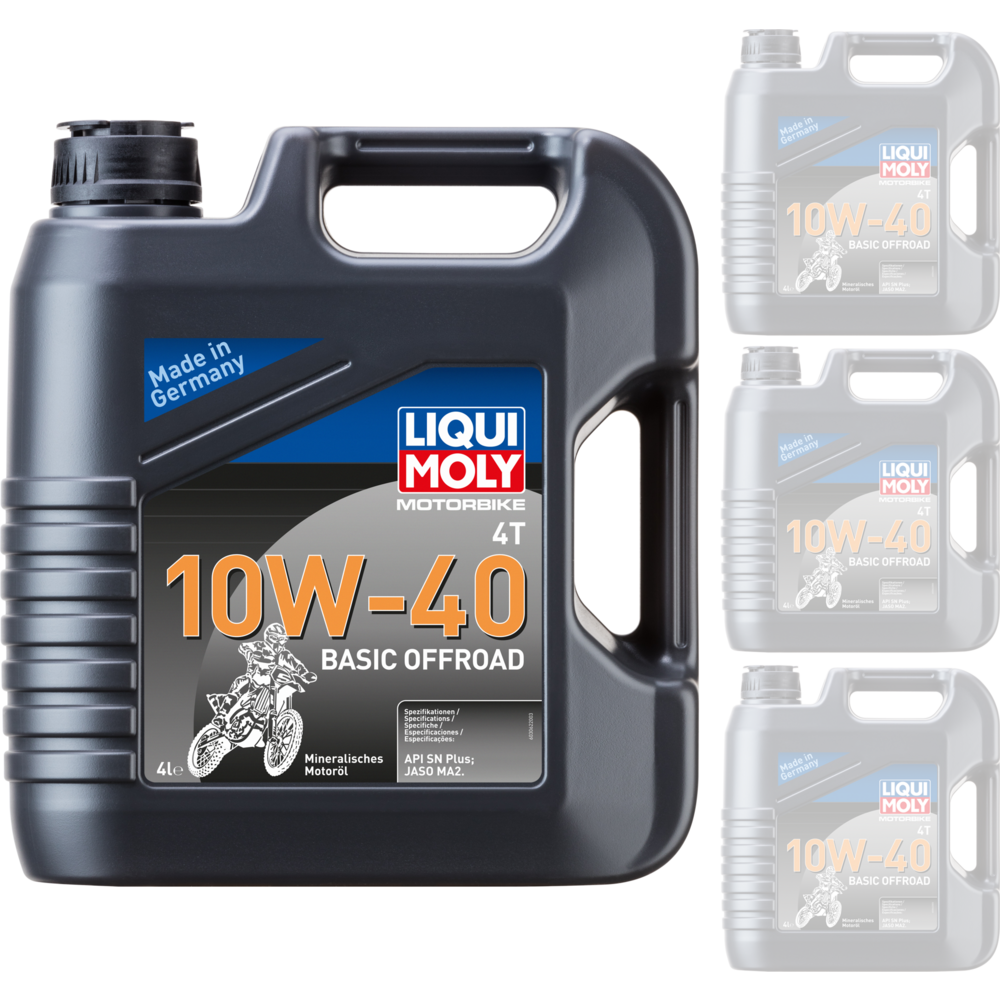 Liqui Moly 4 Stroke Offroad Race 10W-40 3062 Oil - Box Of 4 - ThrottleChimp