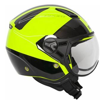 Spada Hellion Twist Open Face Helmet Yellow (Image 8) - ThrottleChimp