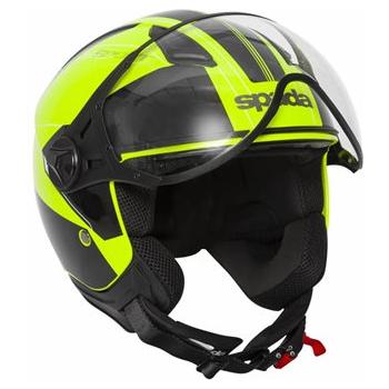 Spada Hellion Twist Open Face Helmet Yellow (Image 9) - ThrottleChimp