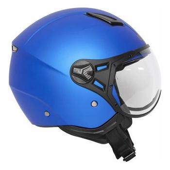 Spada Hellion Open Face Helmet Matt Bright Blue (Image 4) - ThrottleChimp