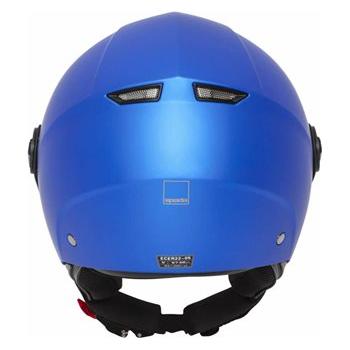 Spada Hellion Open Face Helmet Matt Bright Blue (Image 7) - ThrottleChimp