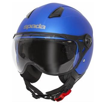 Spada Hellion Open Face Helmet Matt Bright Blue (Image 5) - ThrottleChimp