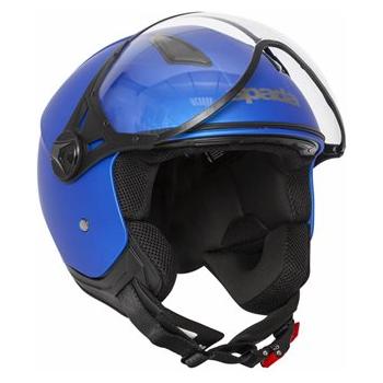 Spada Hellion Open Face Helmet Matt Bright Blue (Image 6) - ThrottleChimp