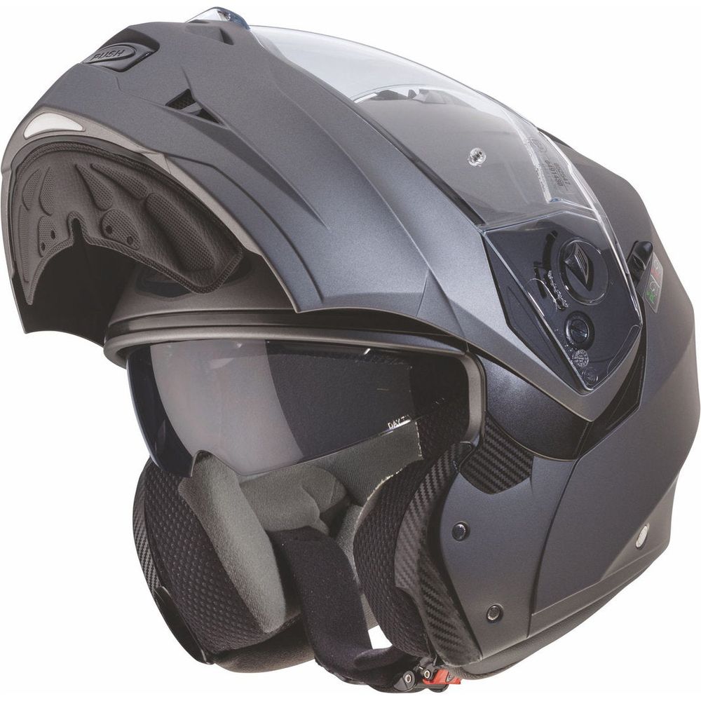 Caberg Duke 2 Plain Flip-Up Helmet Matt Gun FREE 1 YEAR Returns, FREE UK Delivery | ThrottleChimp