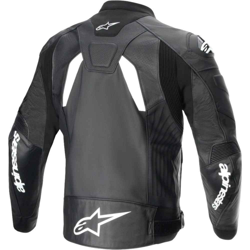 Alpinestars GP Plus R V4 Airflow Leather Jacket Black / White (Image 2) - ThrottleChimp