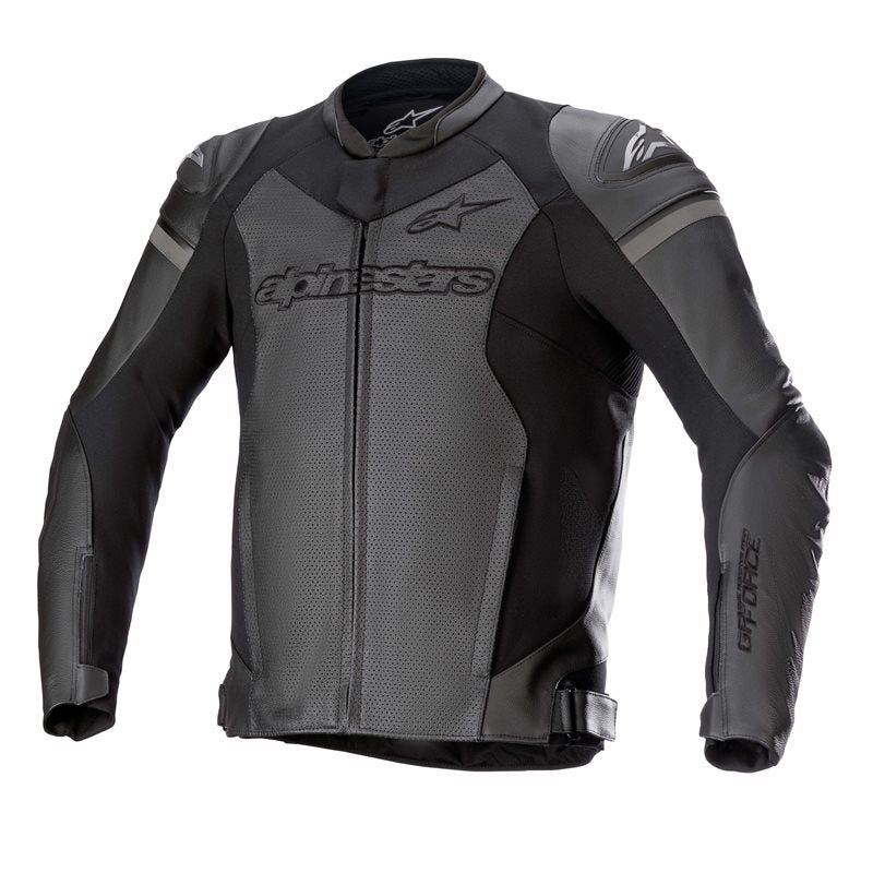 Alpinestars GP Force Leather Jacket Airflow Black / Black FREE 1 YEAR Returns, FREE UK Delivery | ThrottleChimp