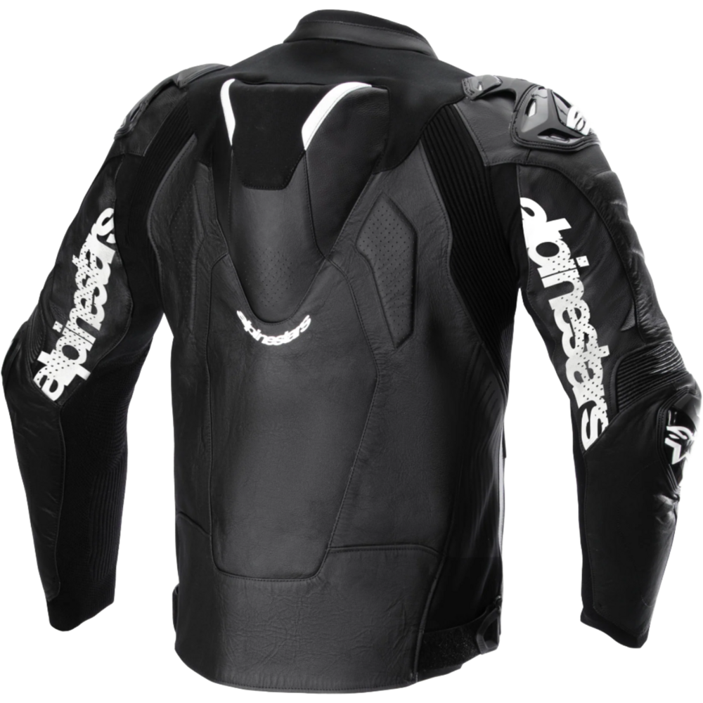 Alpinestars Atem V5 Leather Jacket Black / White FREE 1 YEAR Returns, FREE UK Delivery | ThrottleChimp