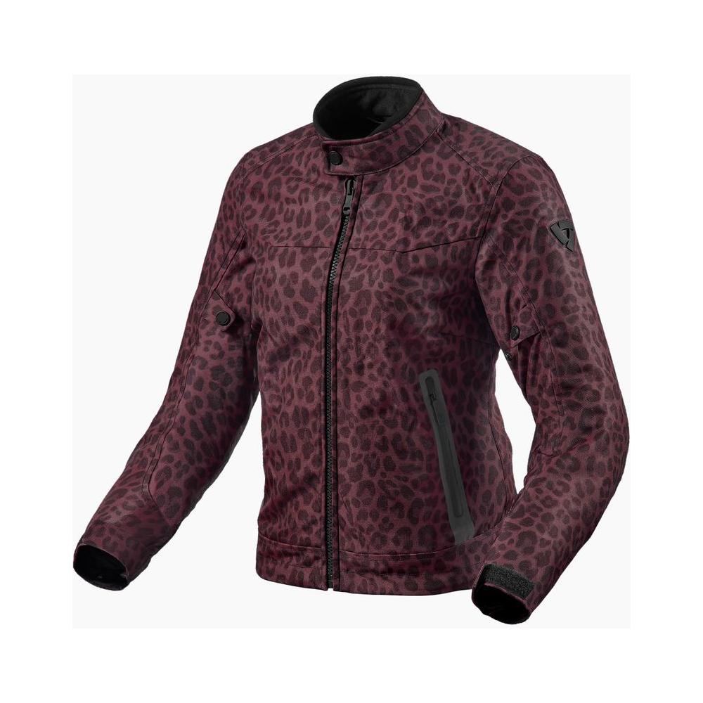 Rev'it! Shade H2O Ladies Textile Jacket Leopard Red