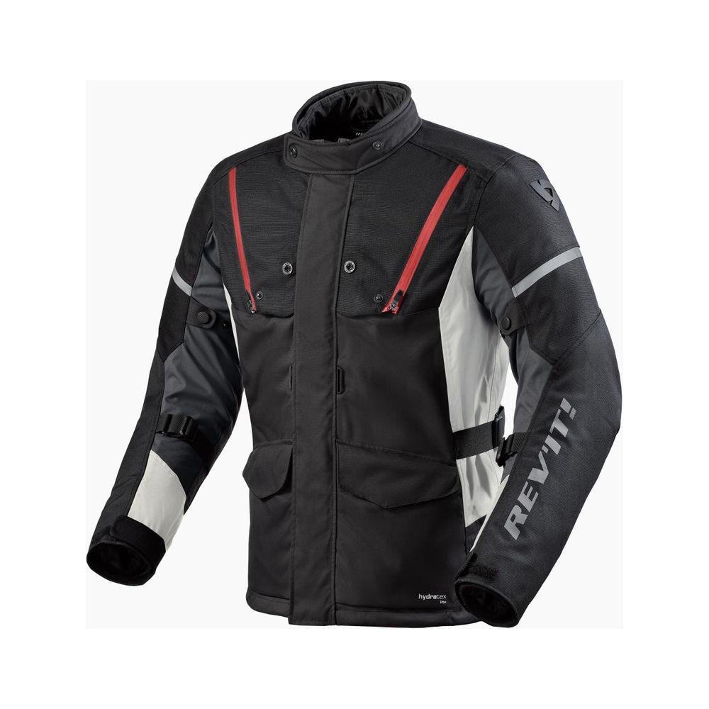 Rev'it! Horizon 3 H2O Textile Jacket Black / Red FREE 1 YEAR Returns, FREE UK Delivery | ThrottleChimp