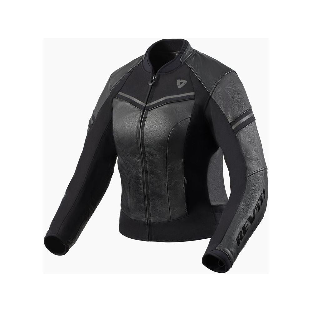 Rev'it! Median Ladies Leather Jacket Black / Anthracite