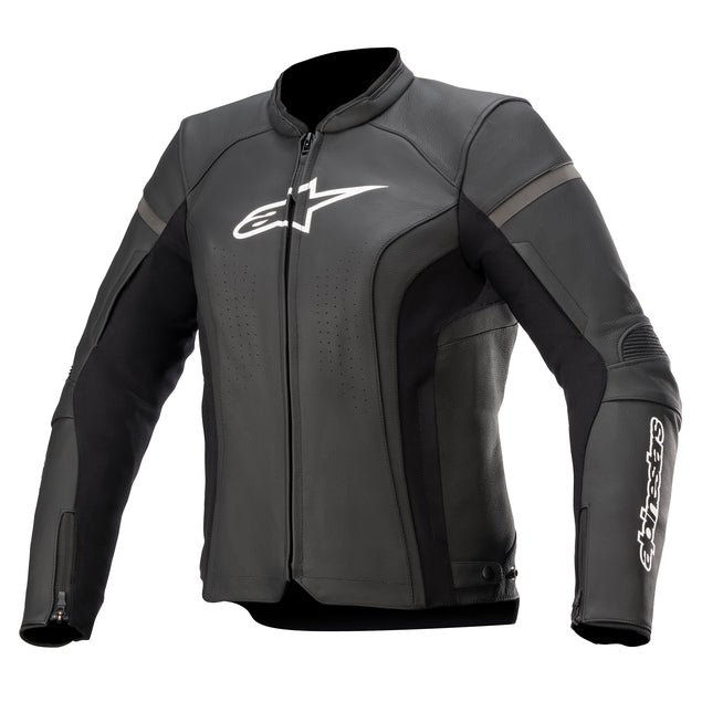 Alpinestars Stella Kira V2 Leather Jacket Black FREE 1 YEAR Returns, FREE UK Delivery | ThrottleChimp