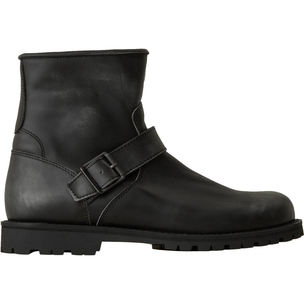 Belstaff Trialmaster Short Leather Boots Black (Image 2) - ThrottleChimp