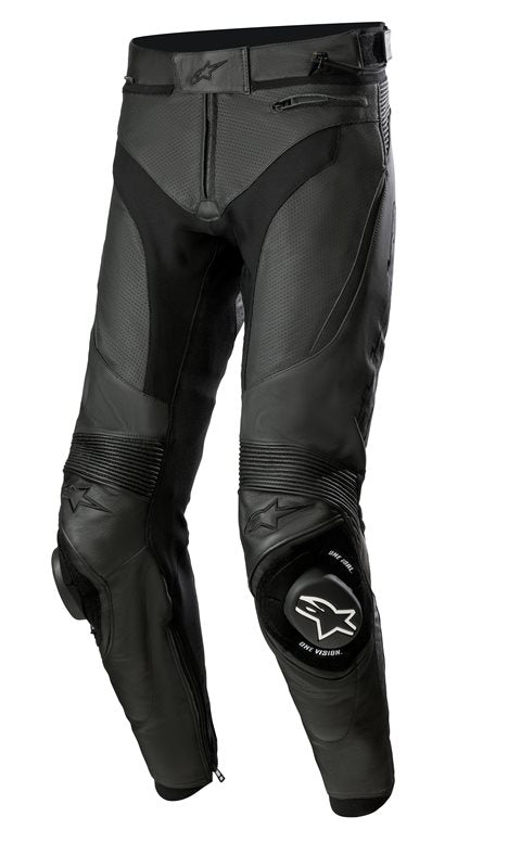 Alpinestars Missile V3 Leather Trouser Airflow Black / Black FREE 1 YEAR Returns, FREE UK Delivery | ThrottleChimp