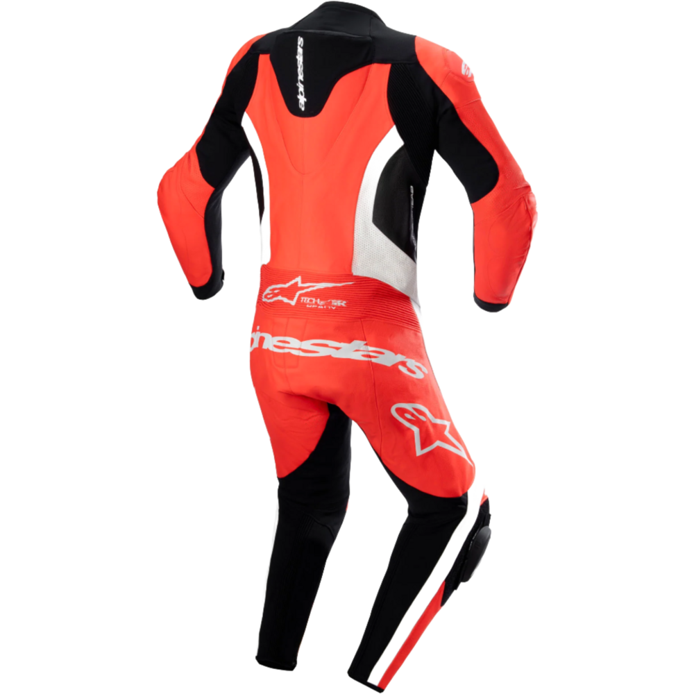 Alpinestars GP Force Lurv One Piece Leather Suit Fluo Red / White / Black (Image 2) - ThrottleChimp