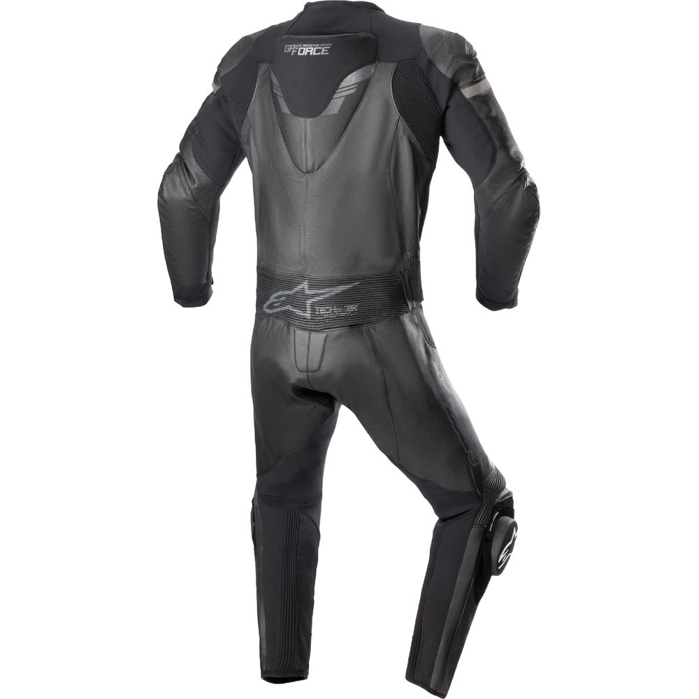 Alpinestars GP Force Chaser Two Piece Leather Suit Black / Black (Image 2) - ThrottleChimp