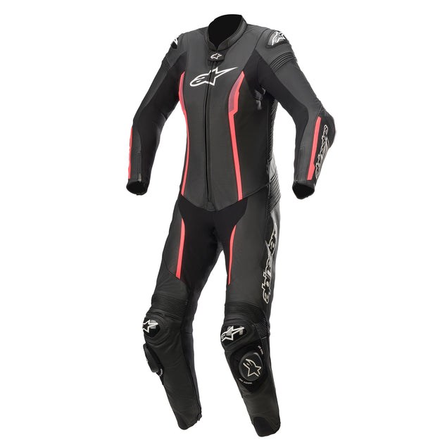 Alpinestars Stella Missile V2 One Piece Suit Black / Diva Pink / Slate FREE 1 YEAR Returns, FREE UK Delivery | ThrottleChimp