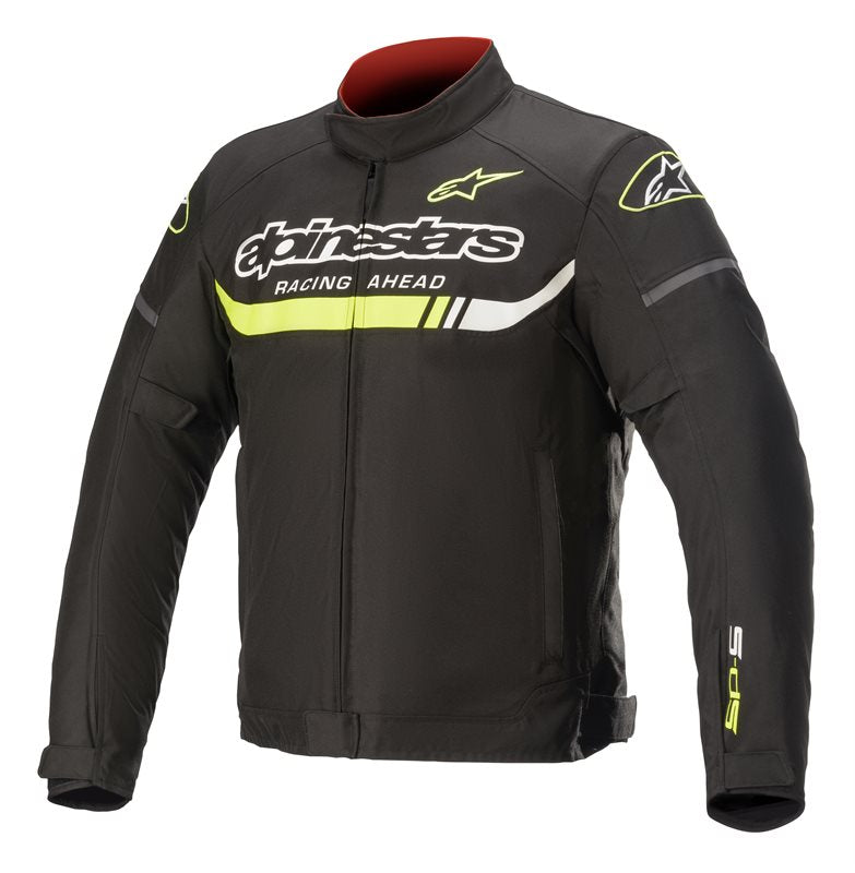 Alpinestars T-SP S Ignition Waterproof Jacket Black / Fluo Yellow FREE 1 YEAR Returns, FREE UK Delivery | ThrottleChimp