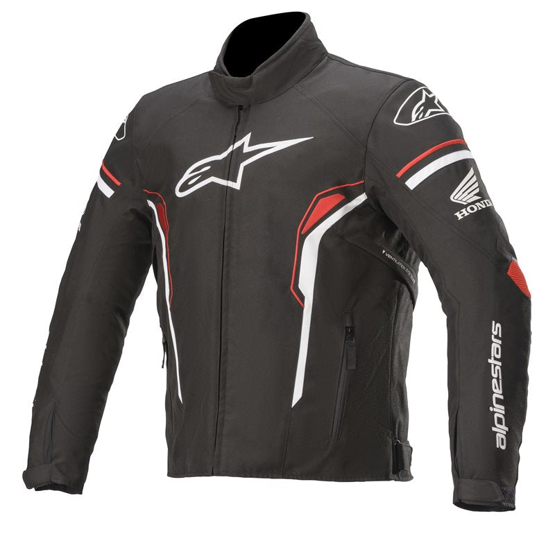 Alpinestars Honda T-SP-1 Waterproof Jacket Black / White / Red FREE 1 YEAR Returns, FREE UK Delivery | ThrottleChimp