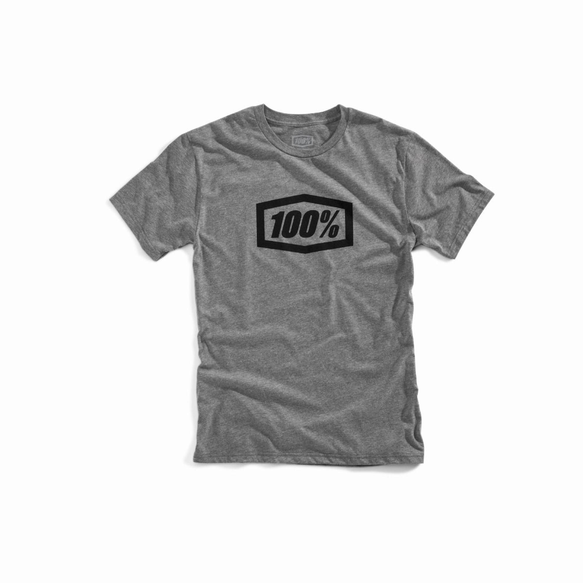 100% Essential T-Shirt Gunmetal Heather FREE 1 YEAR Returns, FREE UK Delivery | ThrottleChimp