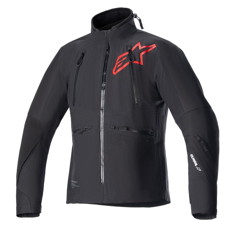 Alpinestars Hyde XT Drystar XF Jacket Black / Bright Red FREE 1 YEAR Returns, FREE UK Delivery | ThrottleChimp