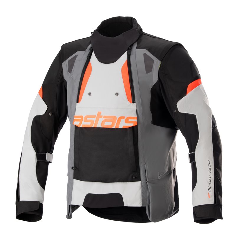 Alpinestars Halo Drystar Jacket Dark Grey / Ice Grey / Black FREE 1 YEAR Returns, FREE UK Delivery | ThrottleChimp