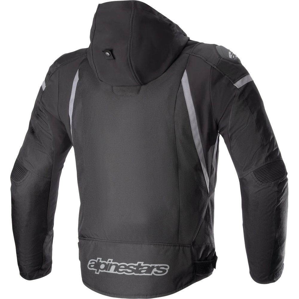 Alpinestars Zaca Waterproof Jacket Black / Dark Grey (Image 2) - ThrottleChimp