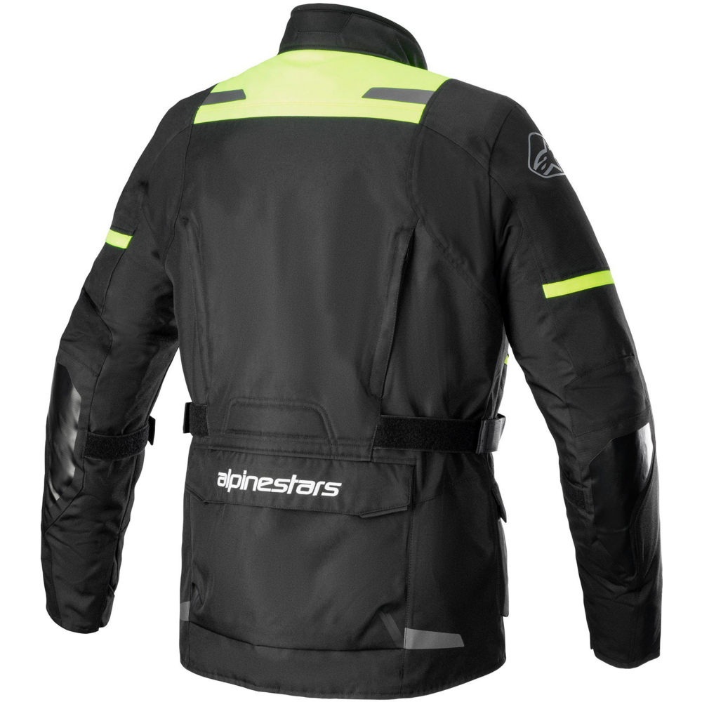 Alpinestars Andes V3 Drystar Jacket Black / Fluo Yellow (Image 2) - ThrottleChimp