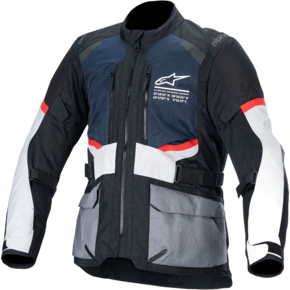 Alpinestars Andes Air Drystar Jacket Deep Blue / Black / Ice Grey - ThrottleChimp