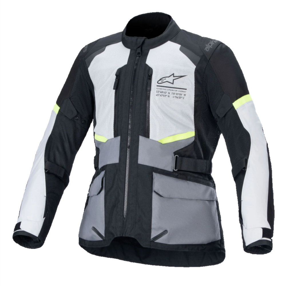 Alpinestars Andes Air Drystar Jacket Ice Grey / Dark Grey / Black - ThrottleChimp