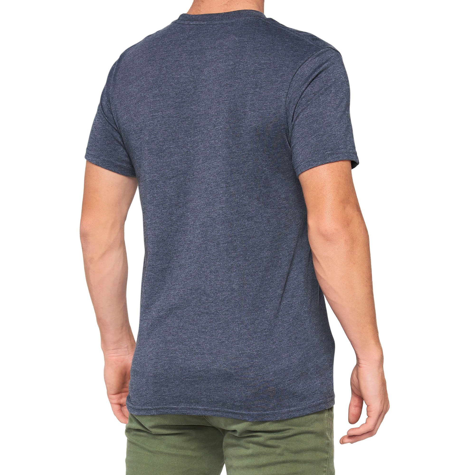 100% Trademark T-Shirt Navy Heather FREE 1 YEAR Returns, FREE UK Delivery | ThrottleChimp