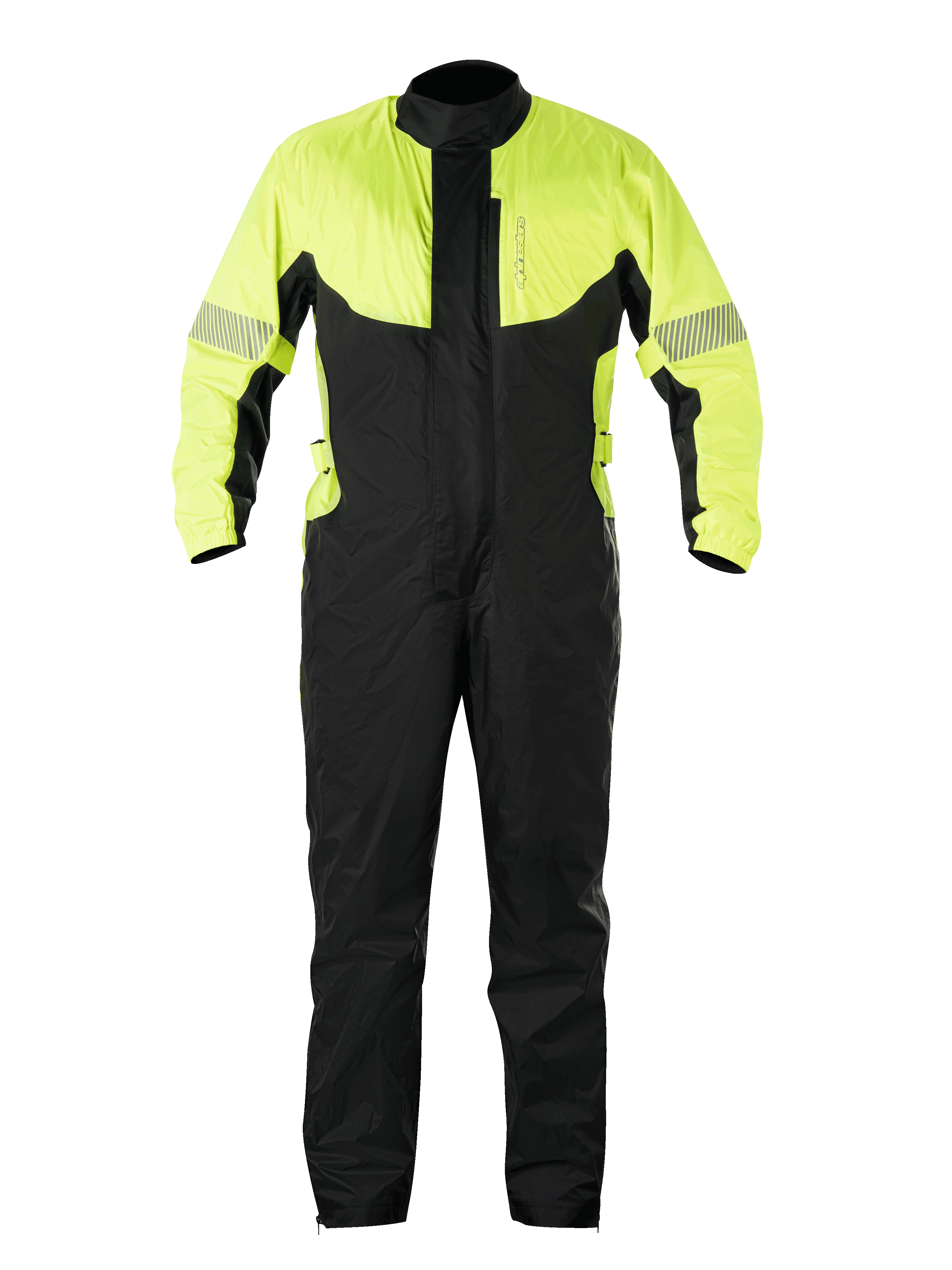 Alpinestars Hurricane One Pieces Rain Suit Fluo Yellow / Black FREE 1 YEAR Returns, FREE UK Delivery | ThrottleChimp