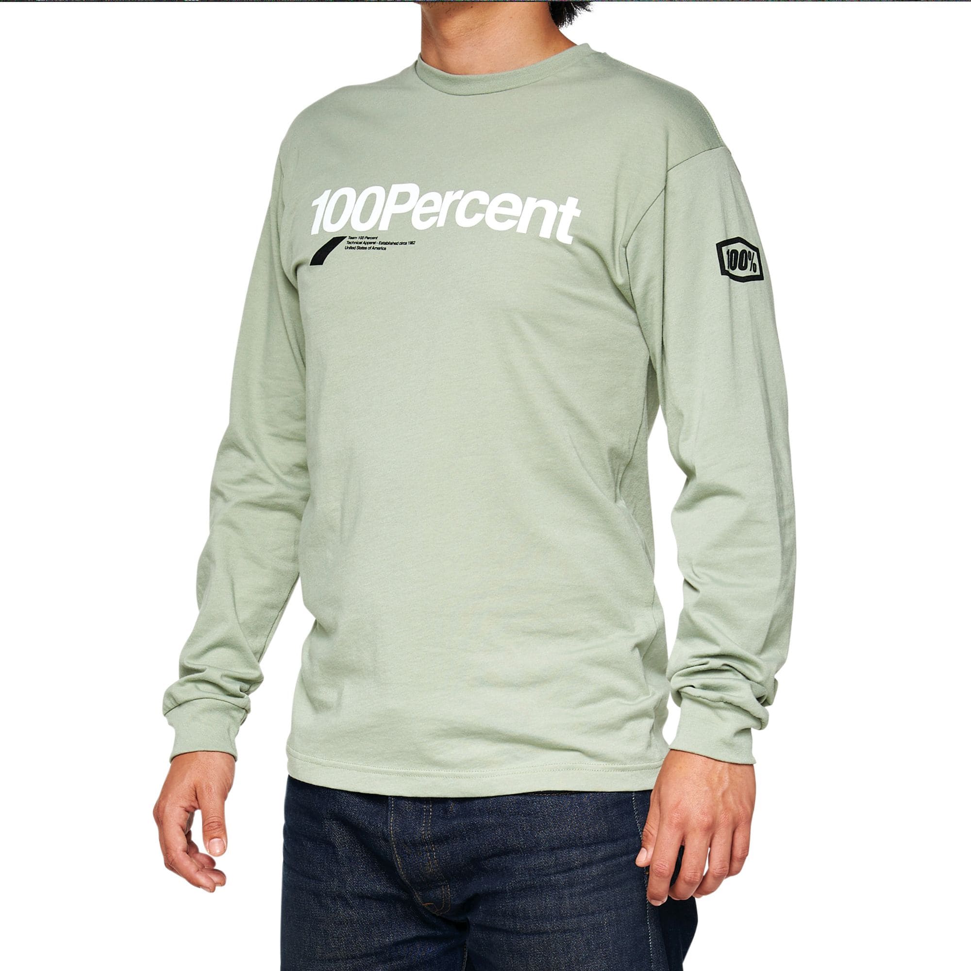 100% Bilto Long Sleeves T-Shirt Slate Green FREE 1 YEAR Returns, FREE UK Delivery | ThrottleChimp