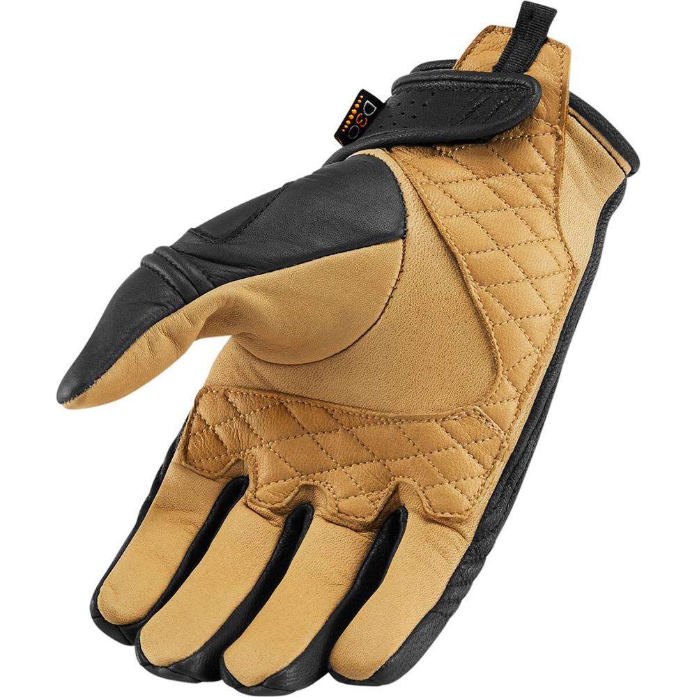 Icon AXYS Mid Cuff Gloves Black / Tan