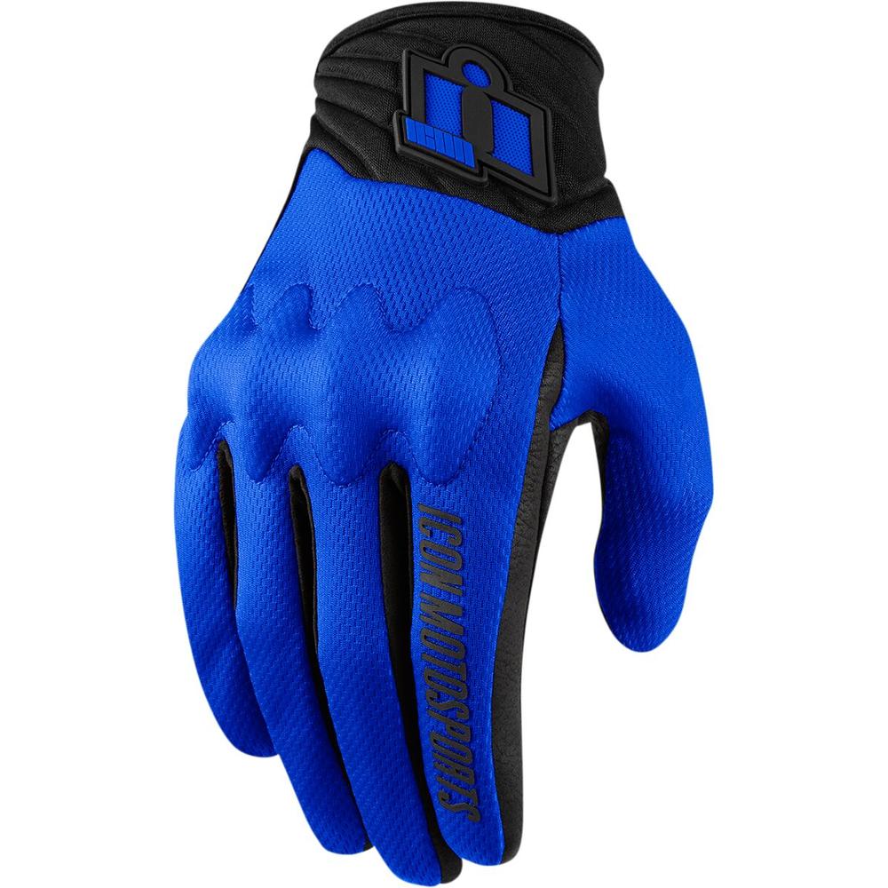 Icon Anthem 2 Textile CE Gloves Blue / Black