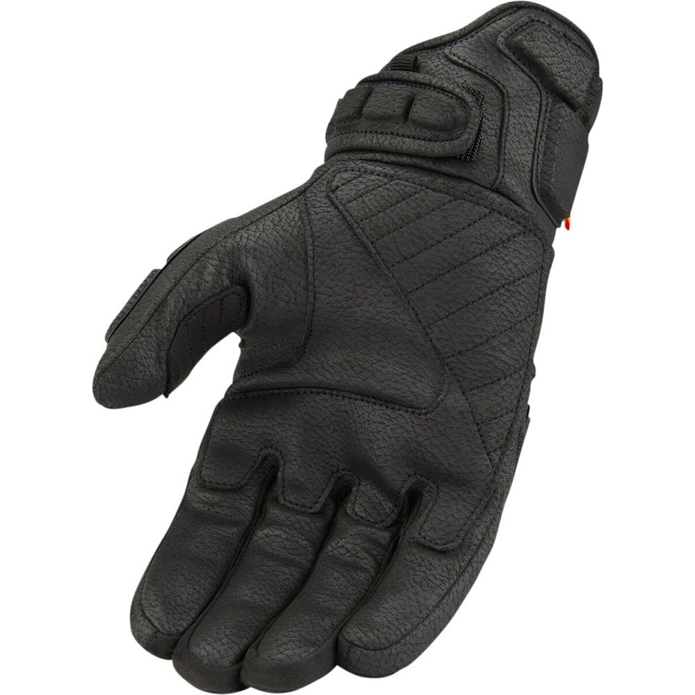 Icon Motorhead3 Leather Gloves Black