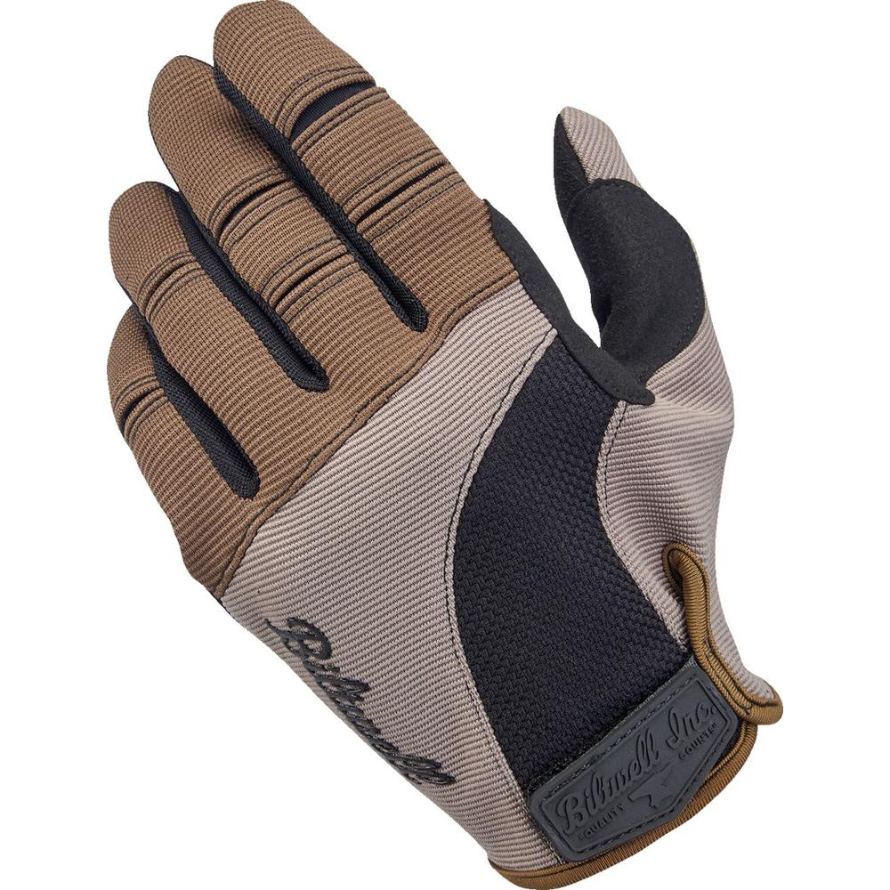 Biltwell Moto Short Cuff Textile Gloves Brown / Black