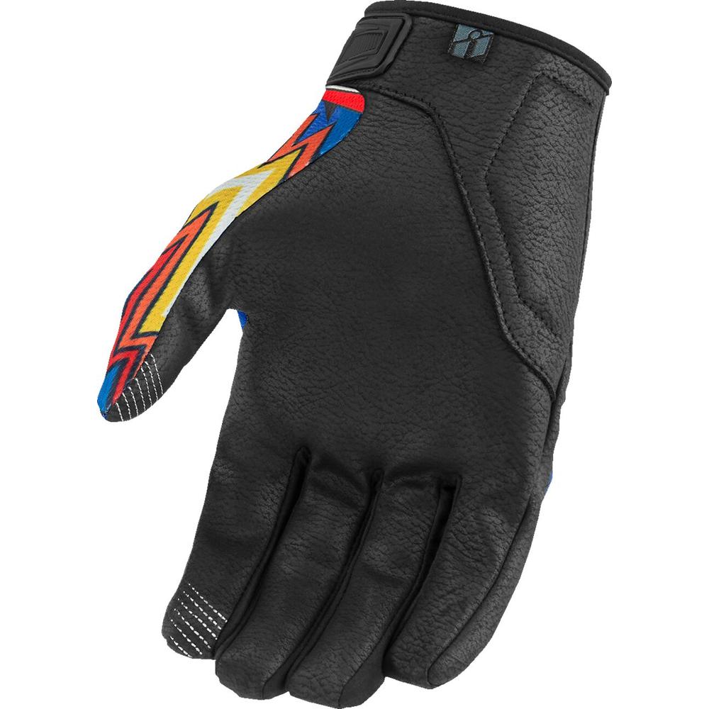 Icon Hooligan Flyboy CE Gloves Black / Blue / Red / White