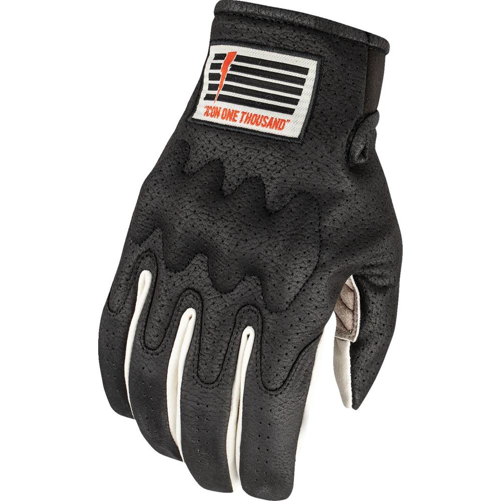 Icon Airform Slabtown Leather Gloves Black