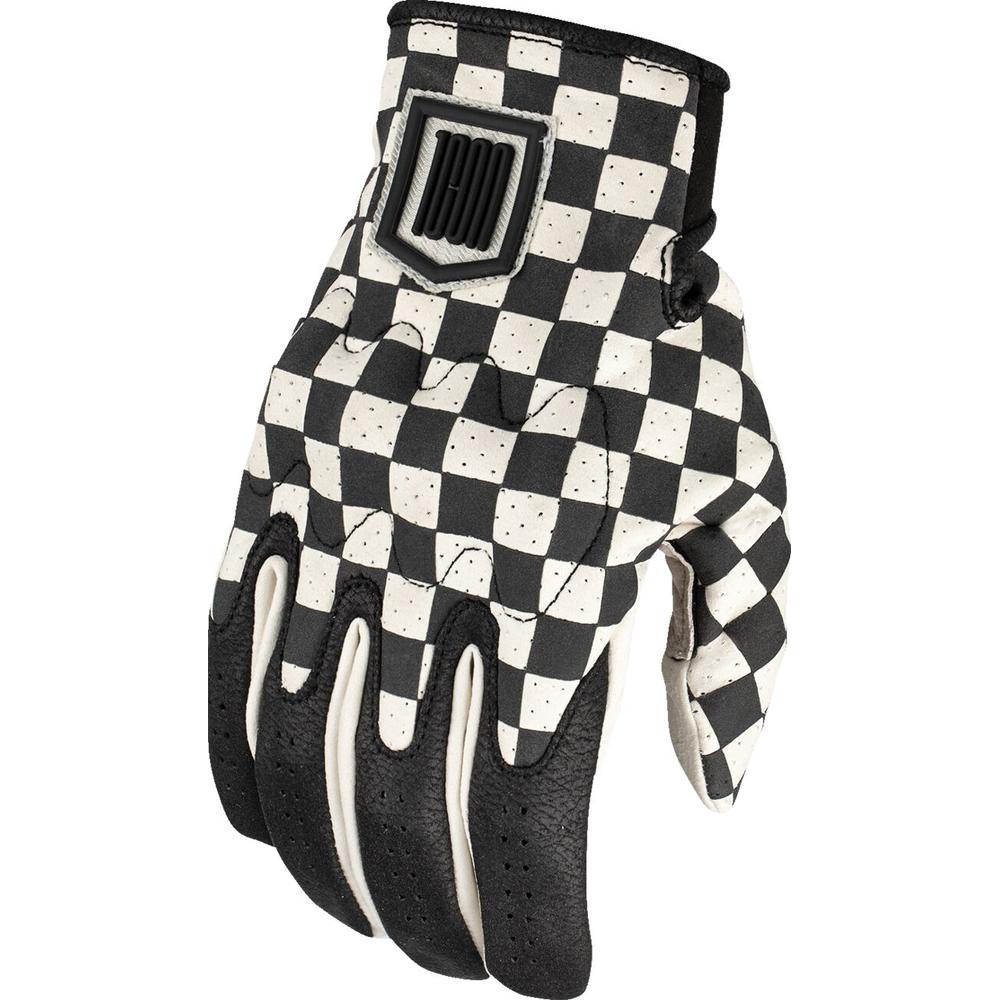 Icon Airform Slabtown Leather Gloves Black / White