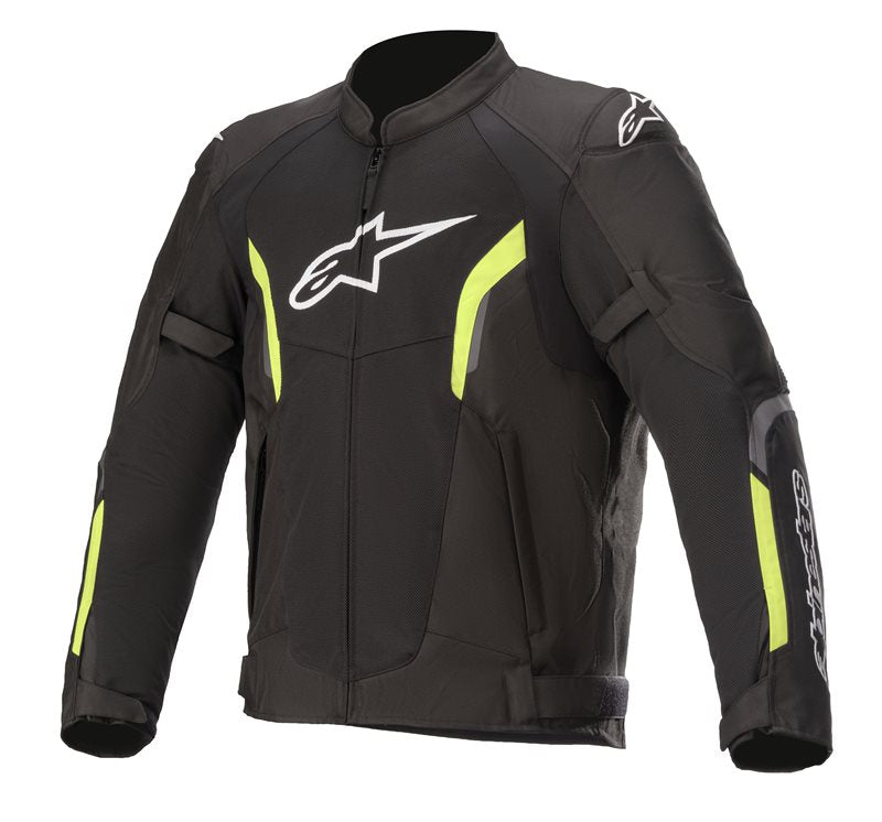 Alpinestars AST V2 Air Jacket Black / Fluo Yellow FREE 1 YEAR Returns, FREE UK Delivery | ThrottleChimp