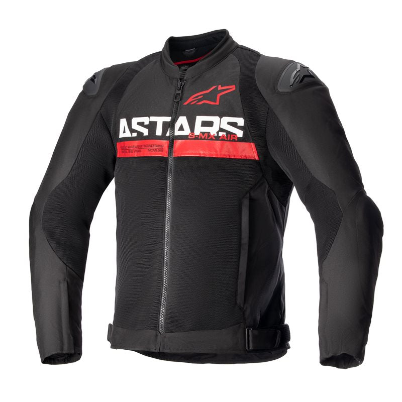 Alpinestars SMX Air Jacket Black / Bright Red FREE 1 YEAR Returns, FREE UK Delivery | ThrottleChimp