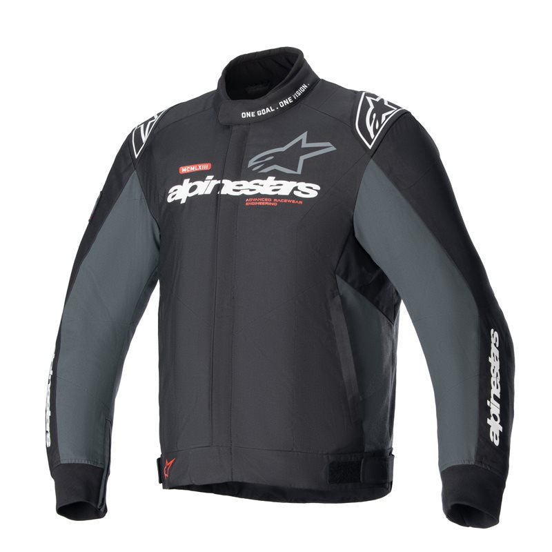 Alpinestars Monza-Sport Jacket Black / Tar Grey FREE 1 YEAR Returns, FREE UK Delivery | ThrottleChimp