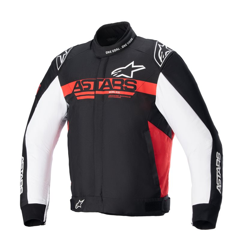 Alpinestars Monza-Sport Jacket Black / Bright Red / White FREE 1 YEAR Returns, FREE UK Delivery | ThrottleChimp