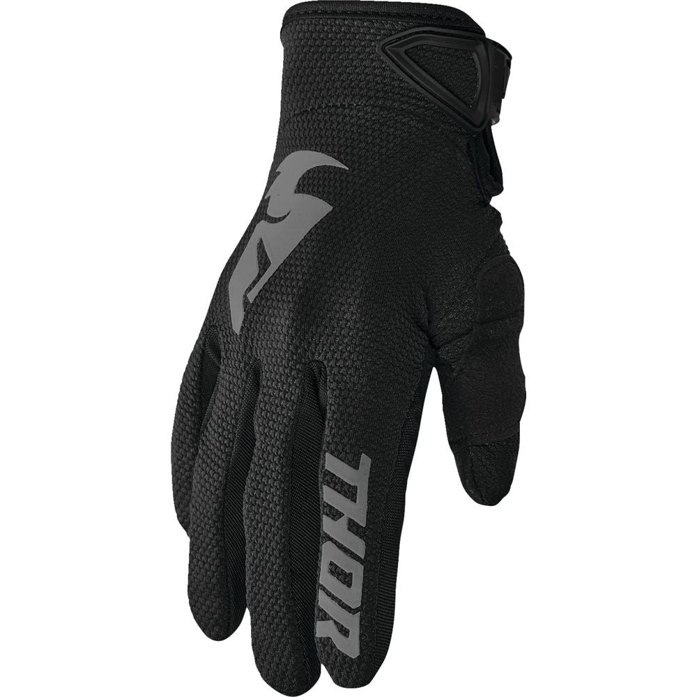 Thor Sector Textile Gloves Black / Grey FREE 1 YEAR Returns, FREE UK Delivery | ThrottleChimp