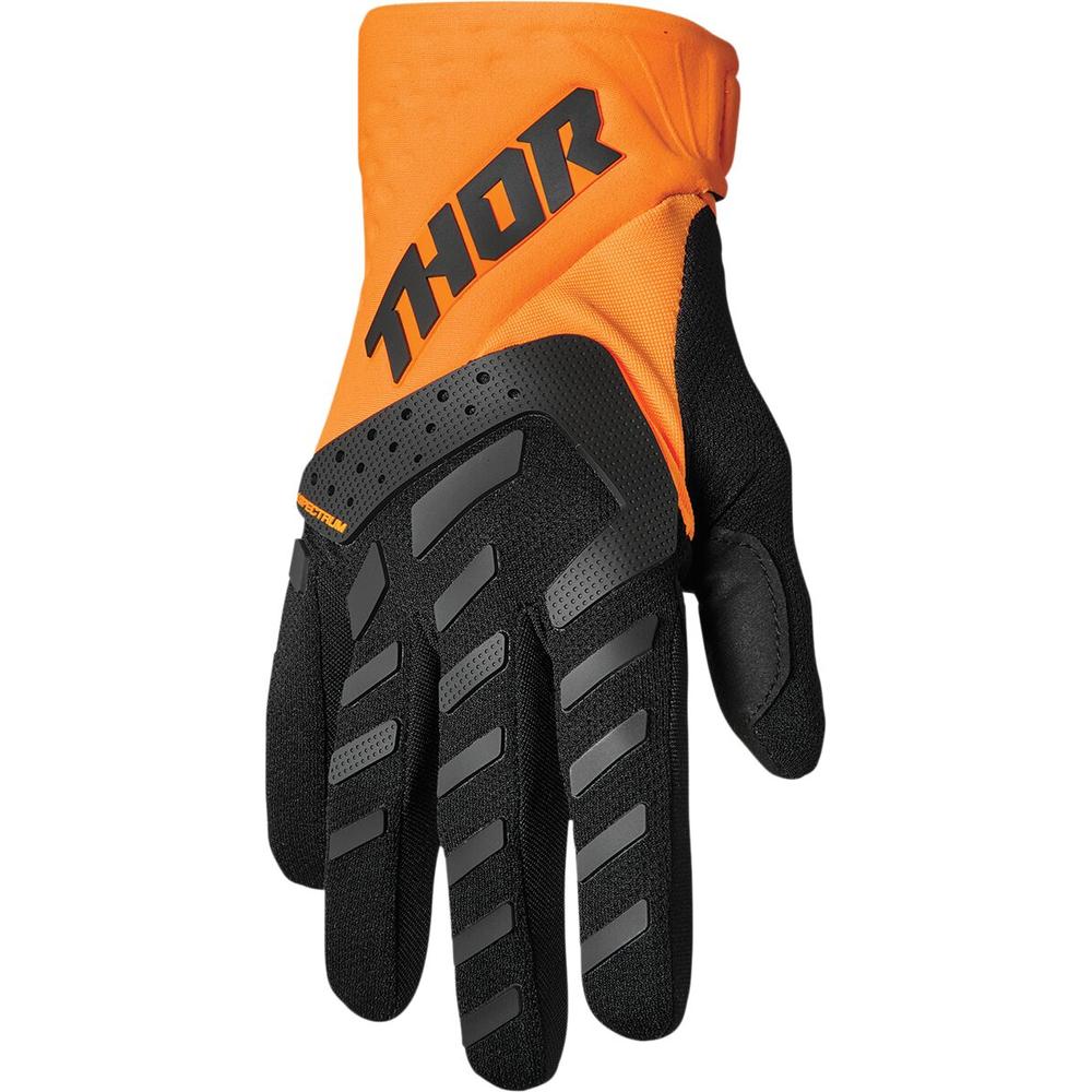 Thor Spectrum Youth Textile Gloves Orange / Black FREE 1 YEAR Returns, FREE UK Delivery | ThrottleChimp